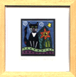 Black Cat in
Garden Tile